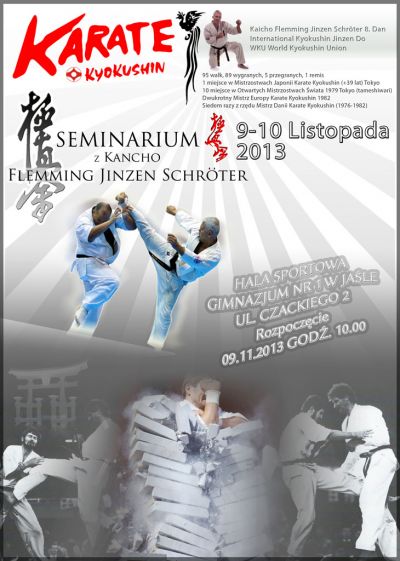 Plakat - seminarium z Kancho Flemming Jinzen Schroter